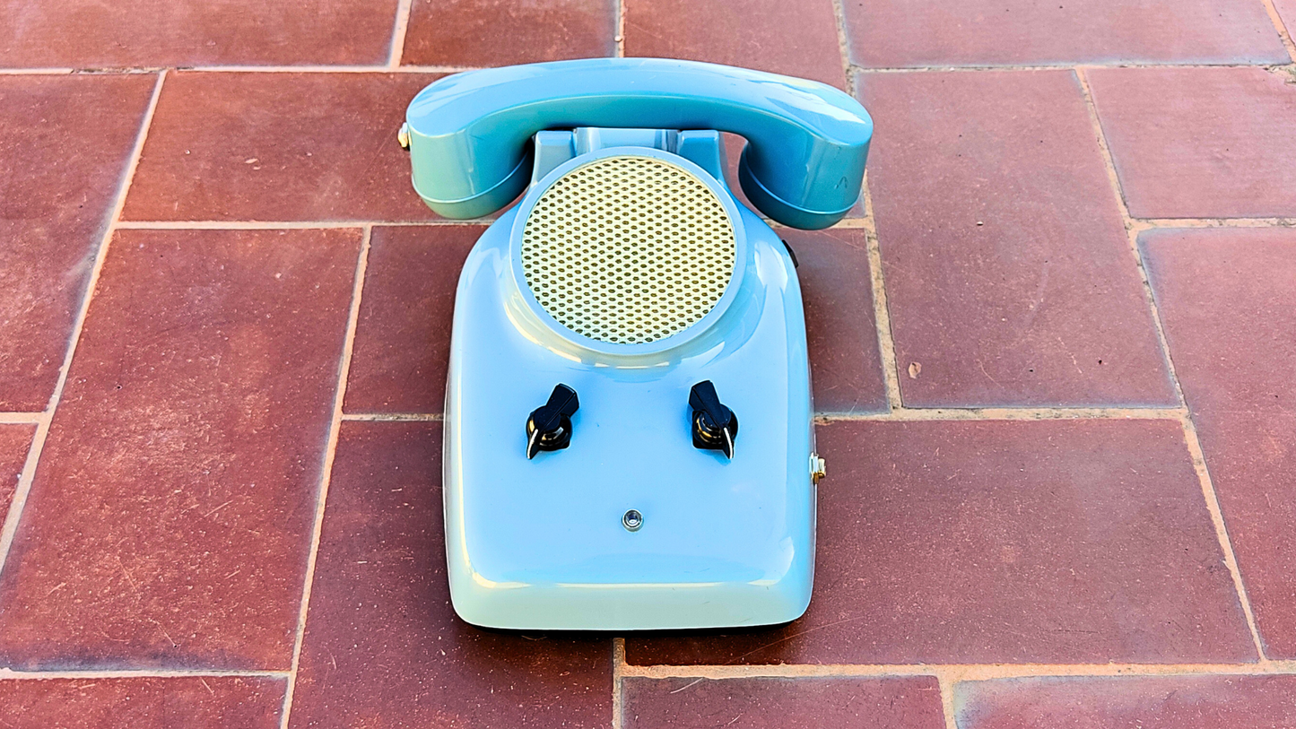 "TONE RUBY" Portable guitar radio amp with telephone microphone by Zeta Creations