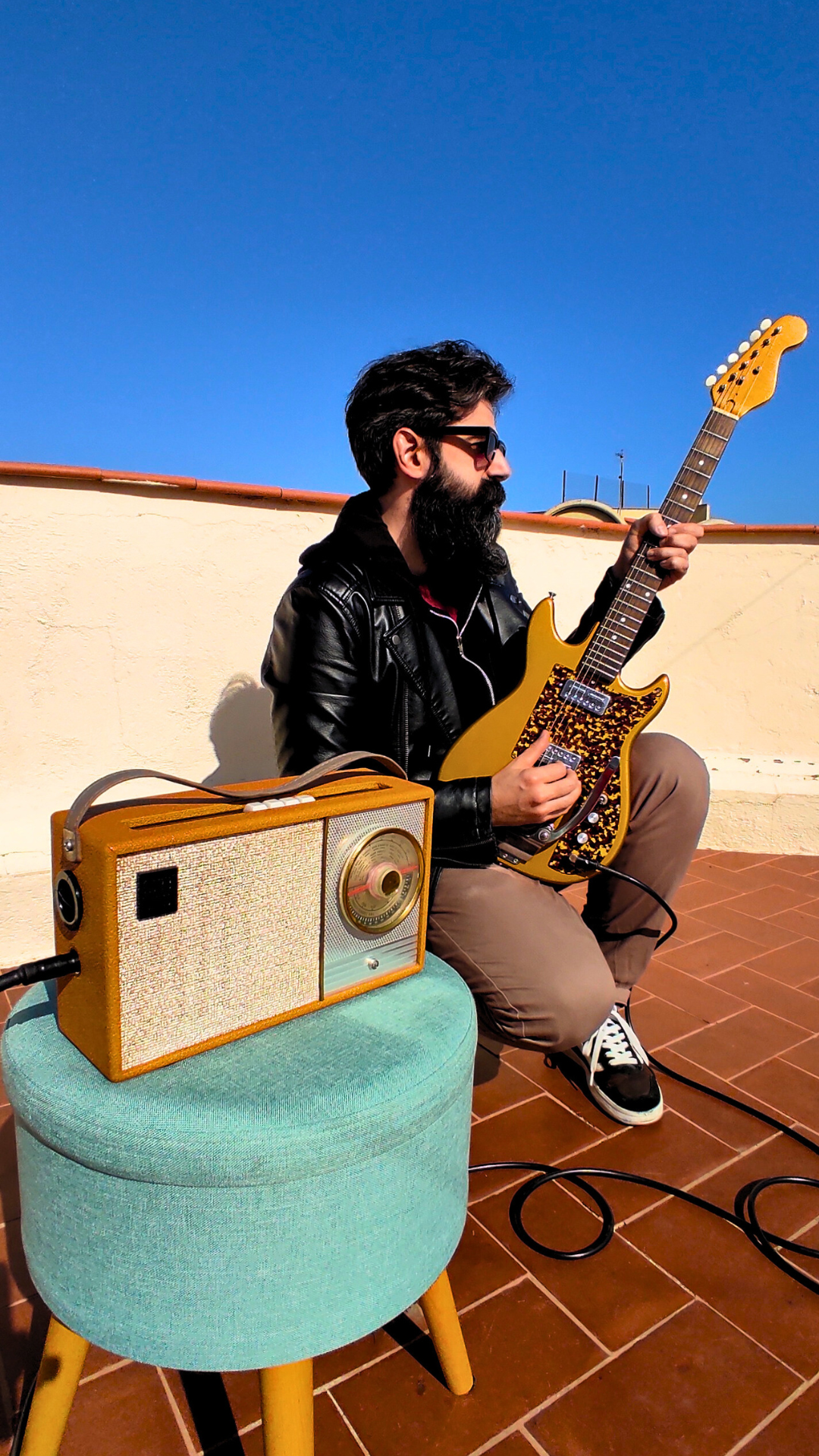 "THOMPSON DELUXE" Portable guitar radio amp by Zeta Creations