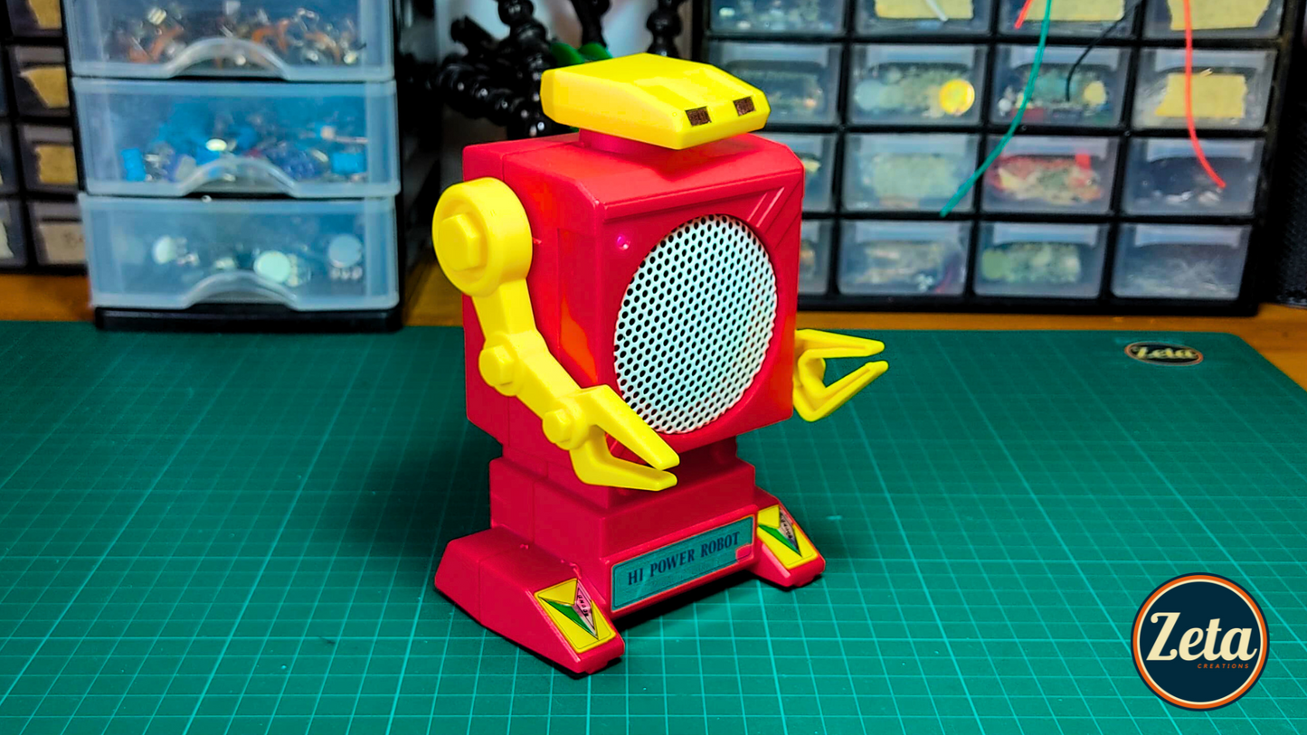 Second angled view of BOMBERBOY handmade guitar amplifier