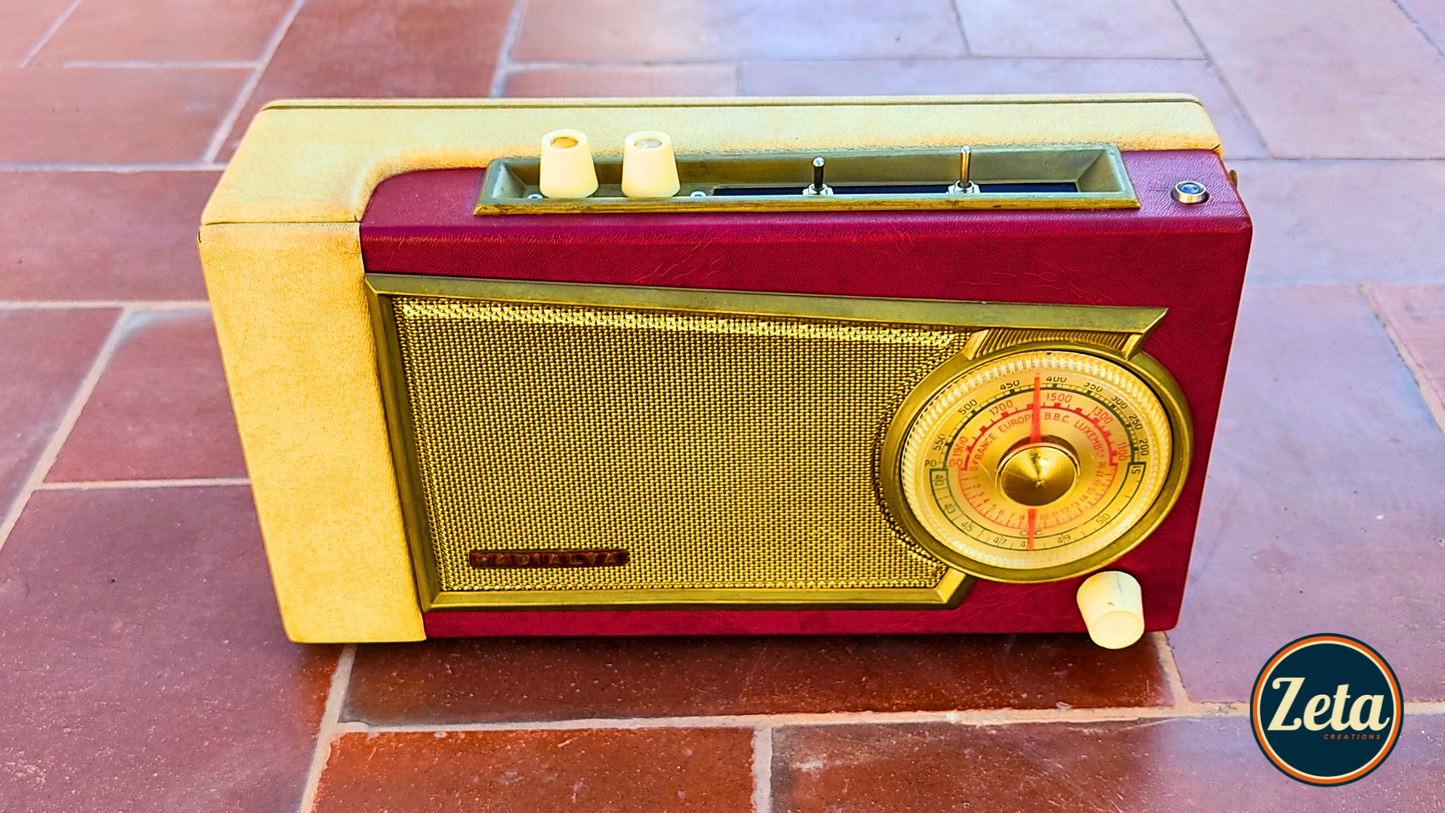 "RADIALVA T" Portable guitar radio amp with tremolo by Zeta Creations