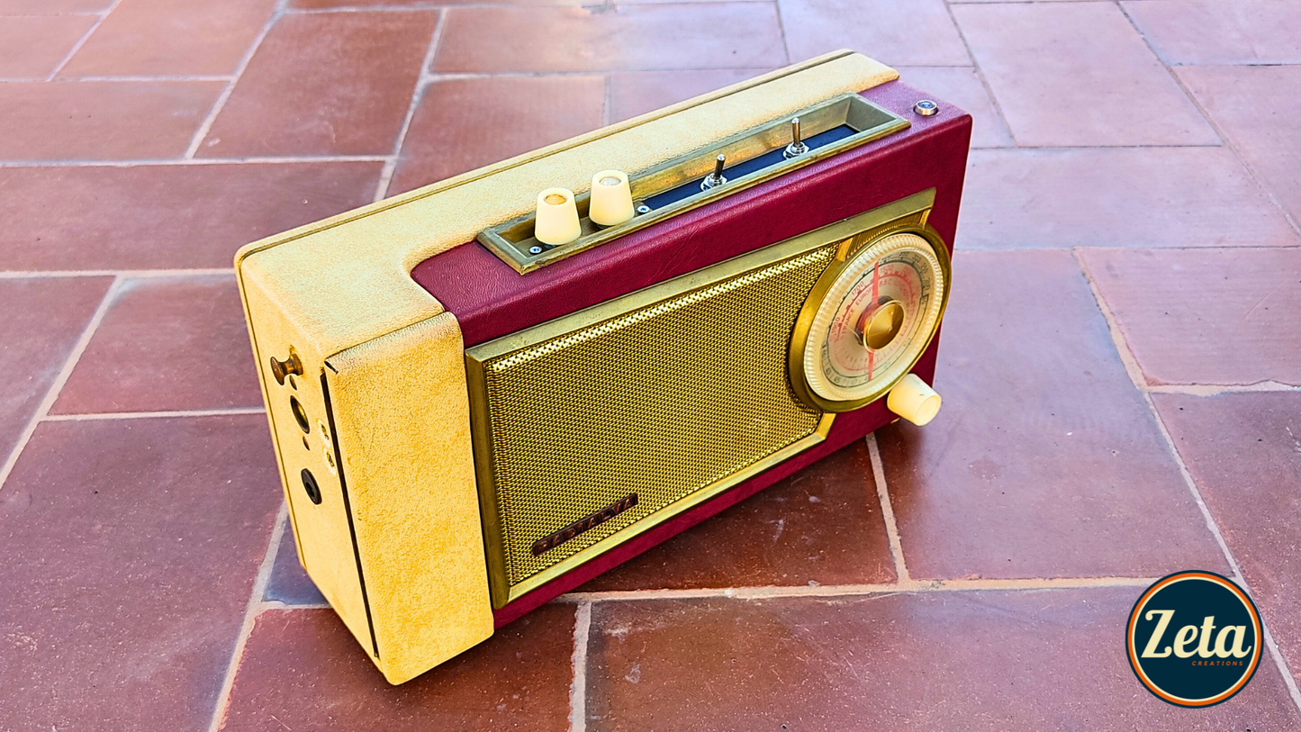"RADIALVA T" Portable guitar radio amp with tremolo by Zeta Creations