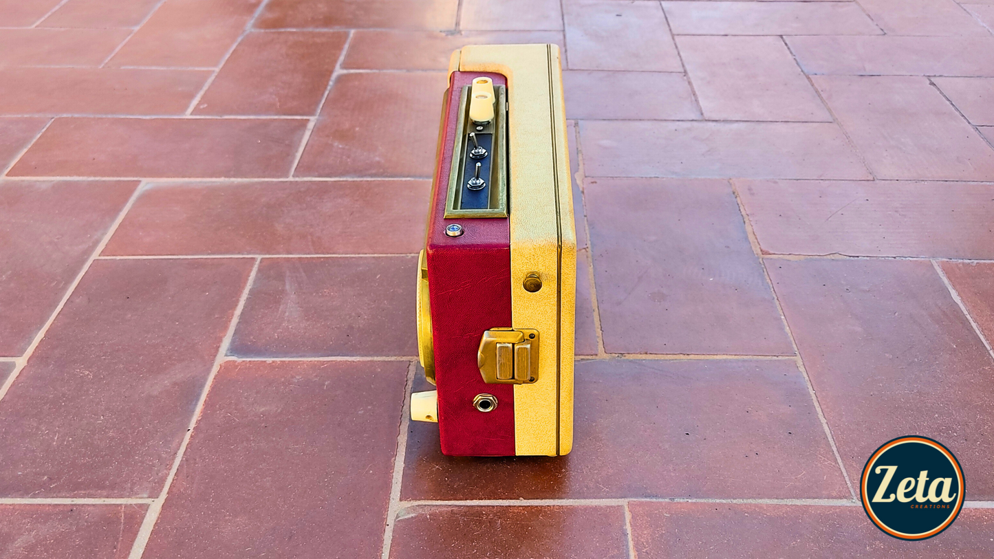 "RADIALVA T" Portable guitar radio amp with tremolo by Zeta Creations