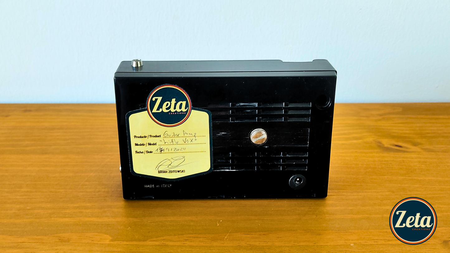 "LITTLE VOX" Portable guitar radio amp by Zeta Creations