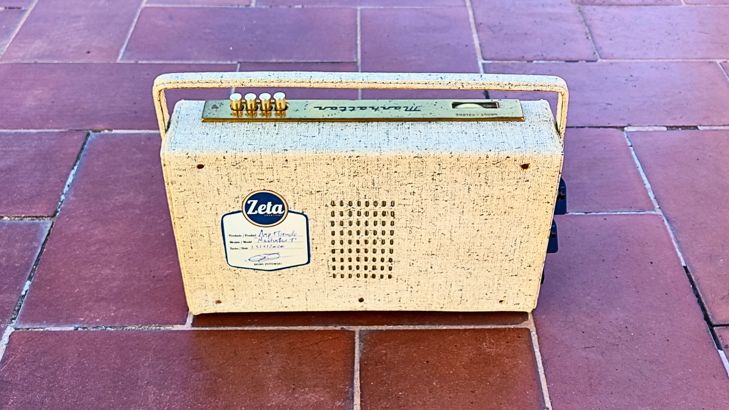 "MANHATTAN T"  Vintage guitar radio amp with tremolo