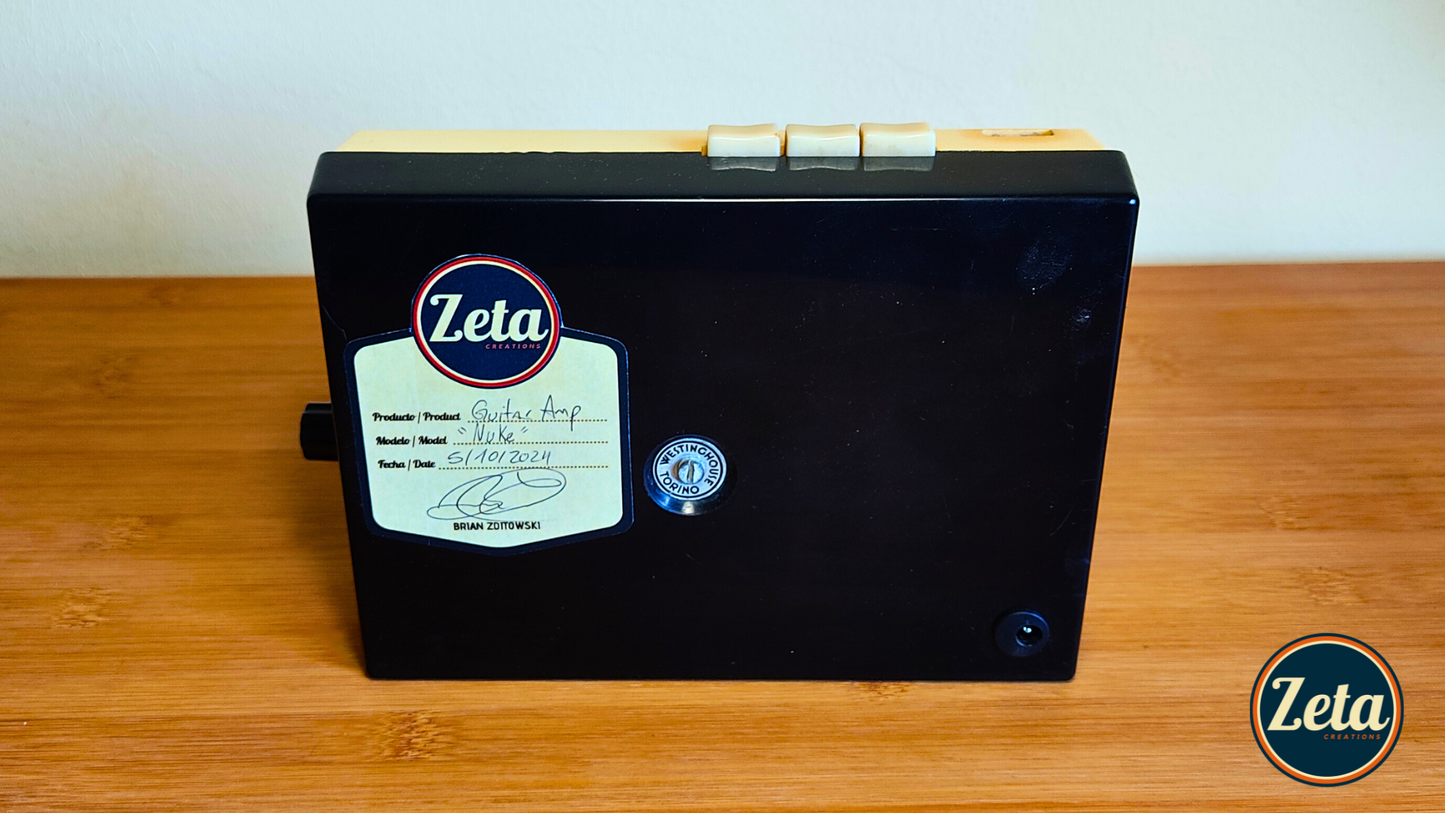 "NUKE" Portable guitar radio amp by Zeta Creations