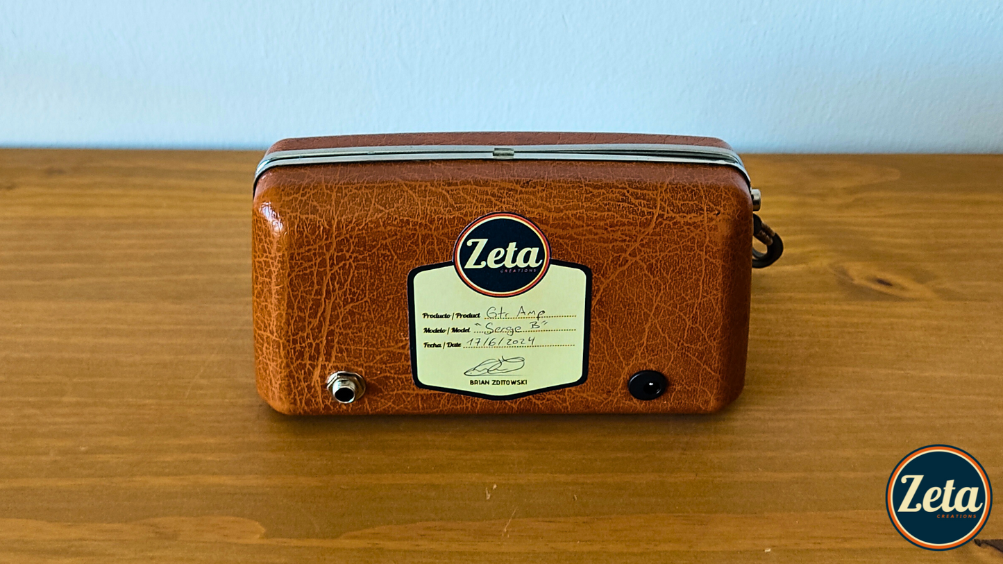 "SERGE B" Portable guitar radio amp by Zeta Creations