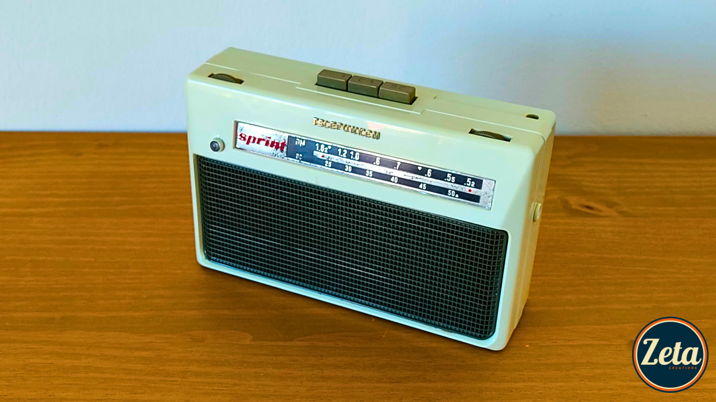 "SPRINTER" Portable guitar radio amp by Zeta Creations