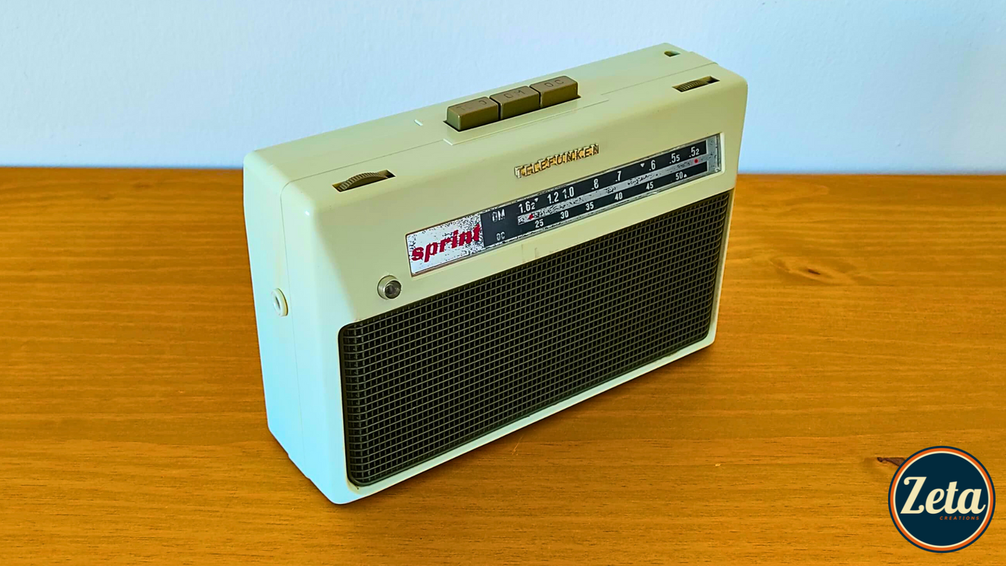 "SPRINTER" Portable guitar radio amp by Zeta Creations