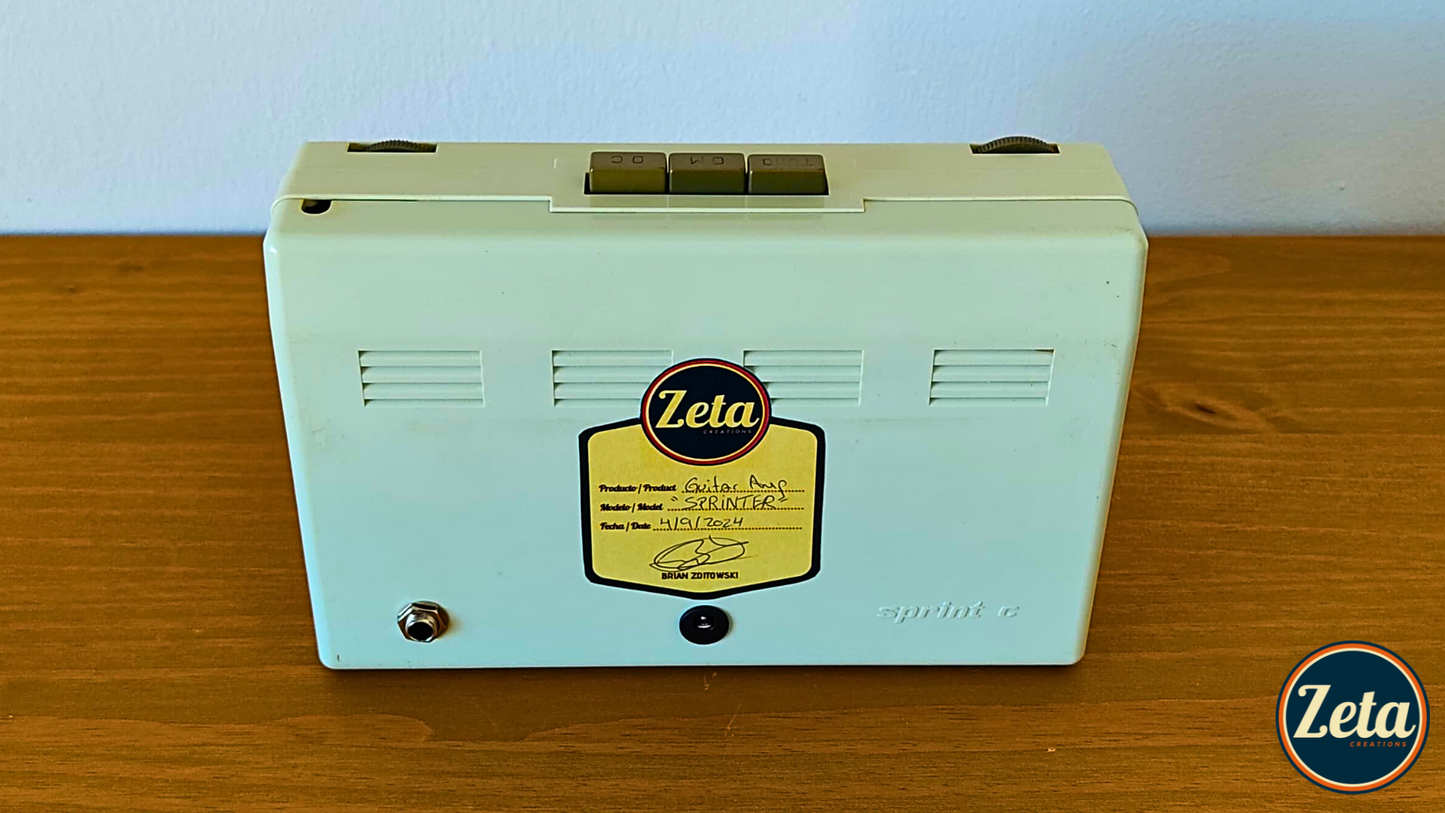 "SPRINTER" Portable guitar radio amp by Zeta Creations