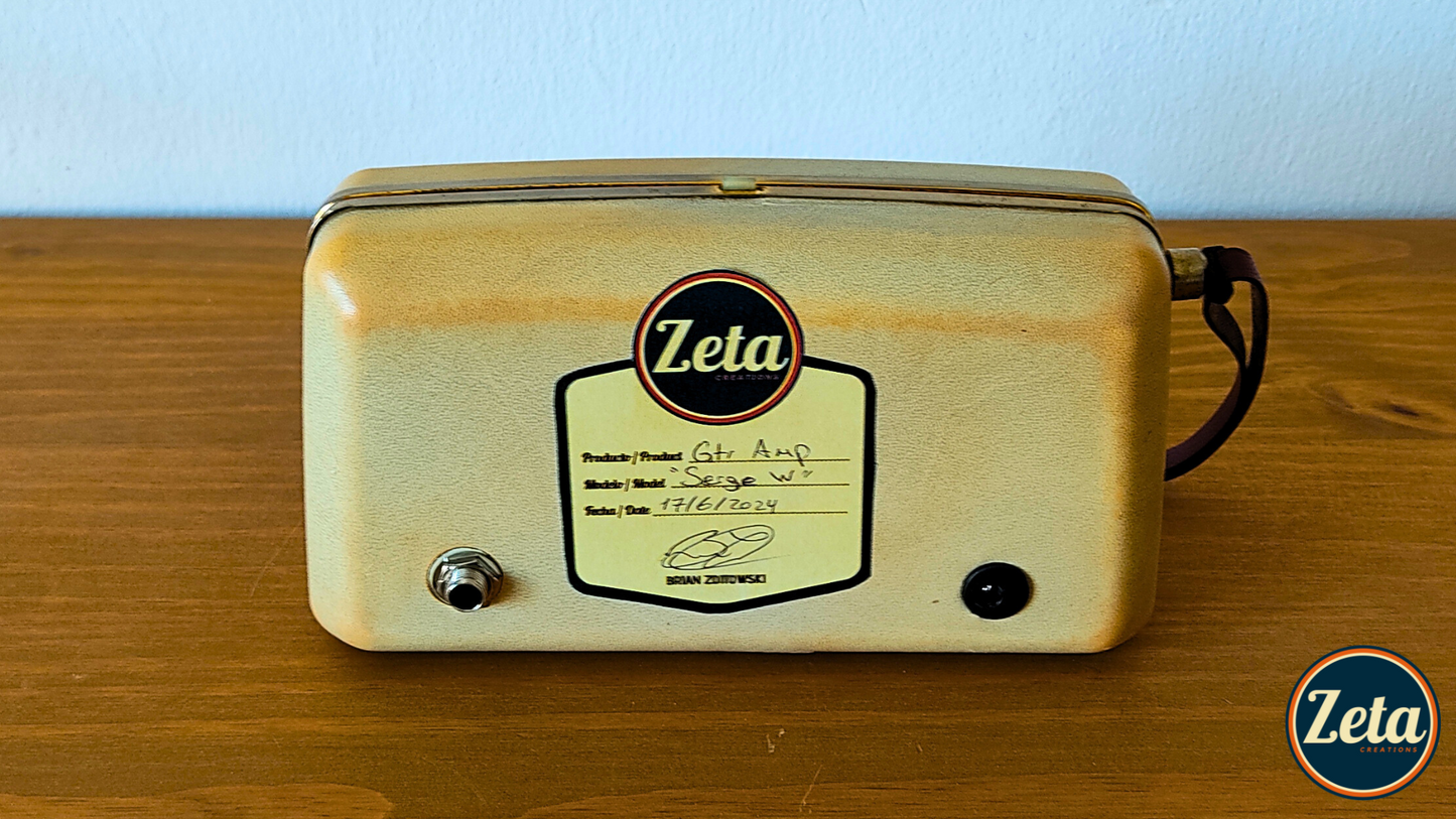 "SERGE W" Portable guitar radio amp by Zeta Creations (copia)